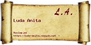 Luda Anita névjegykártya